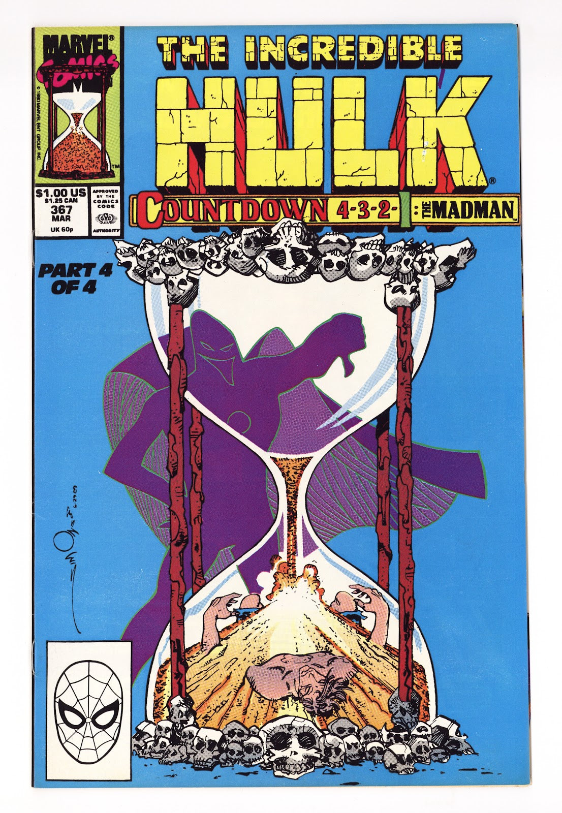 The Incredible Hulk Vol 1 367  Mid Grade   (1990)     