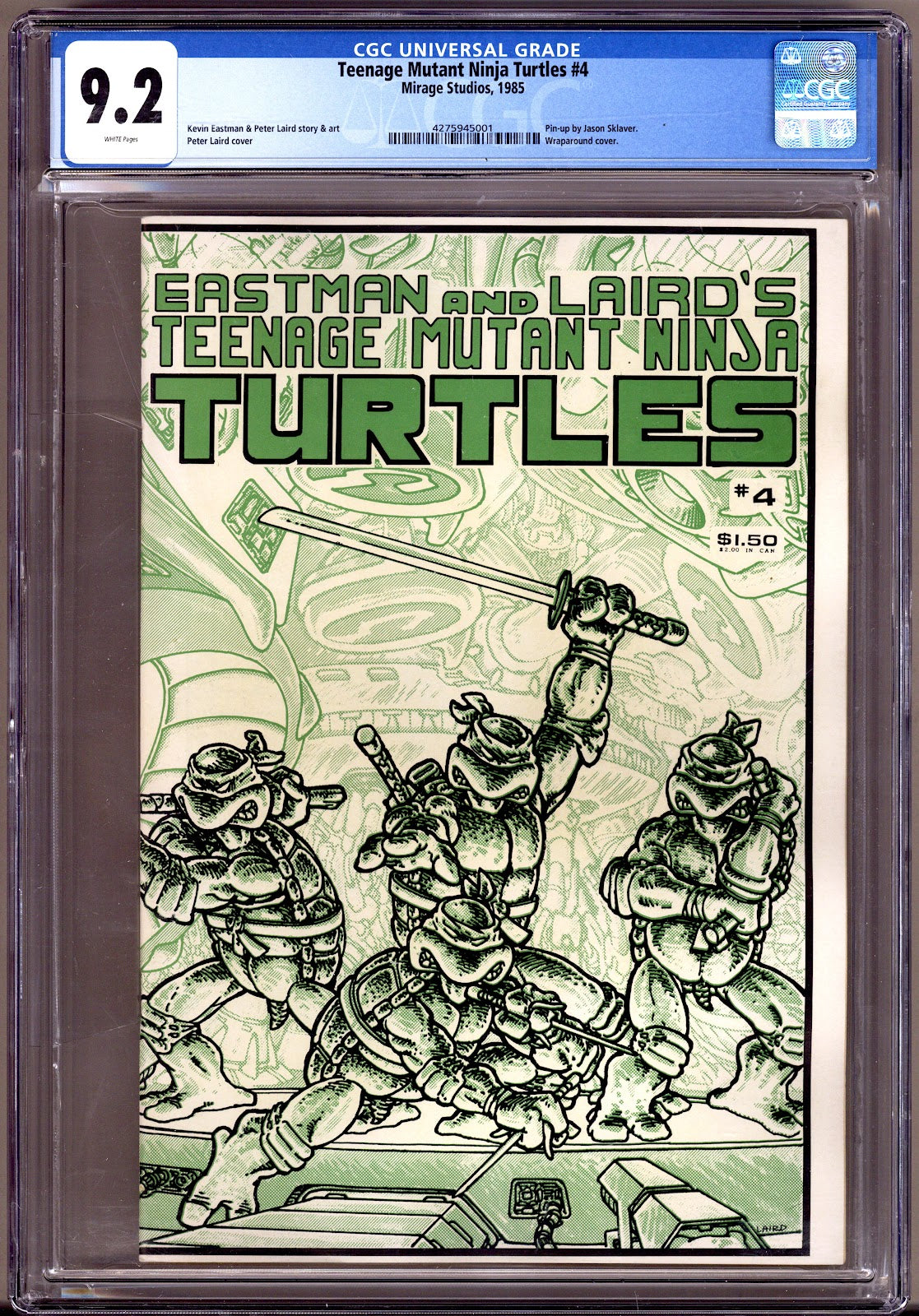 Teenage Mutant Ninja Turtles Vol 1 4 CGC 9.2 (NM-)   (1985)