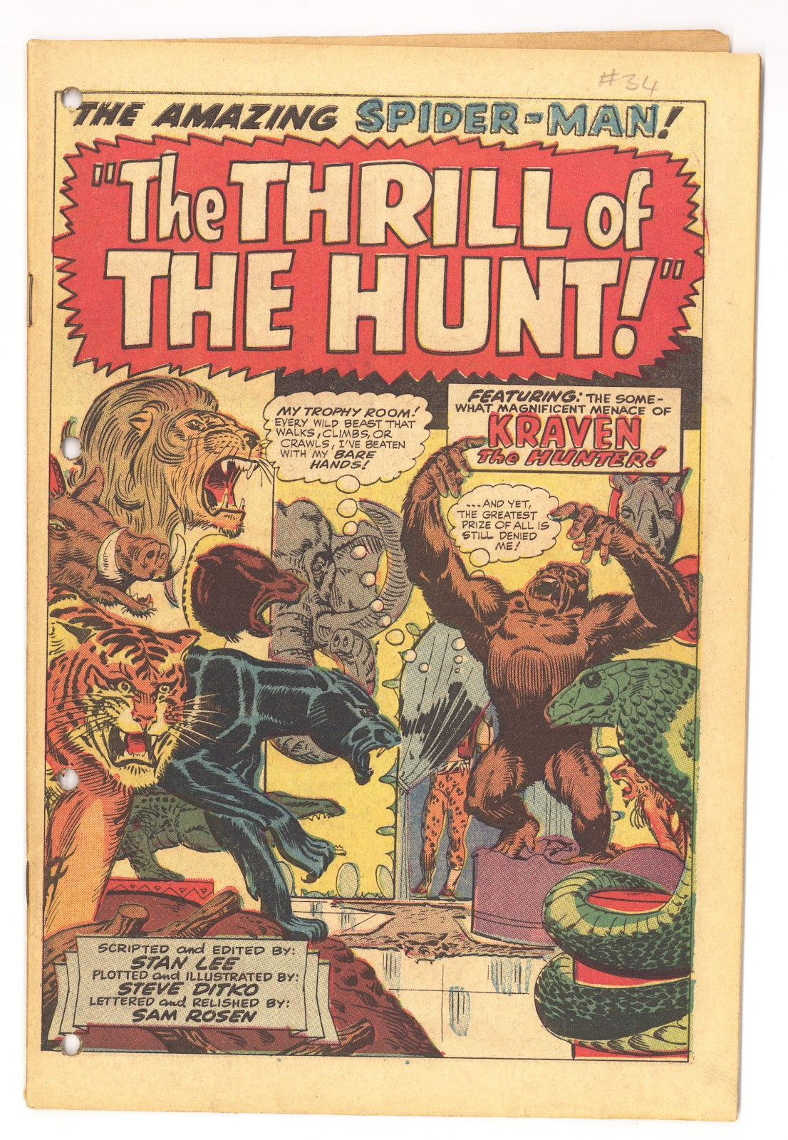 The Amazing Spider-Man Vol 1 34 Coverless (1966) 
