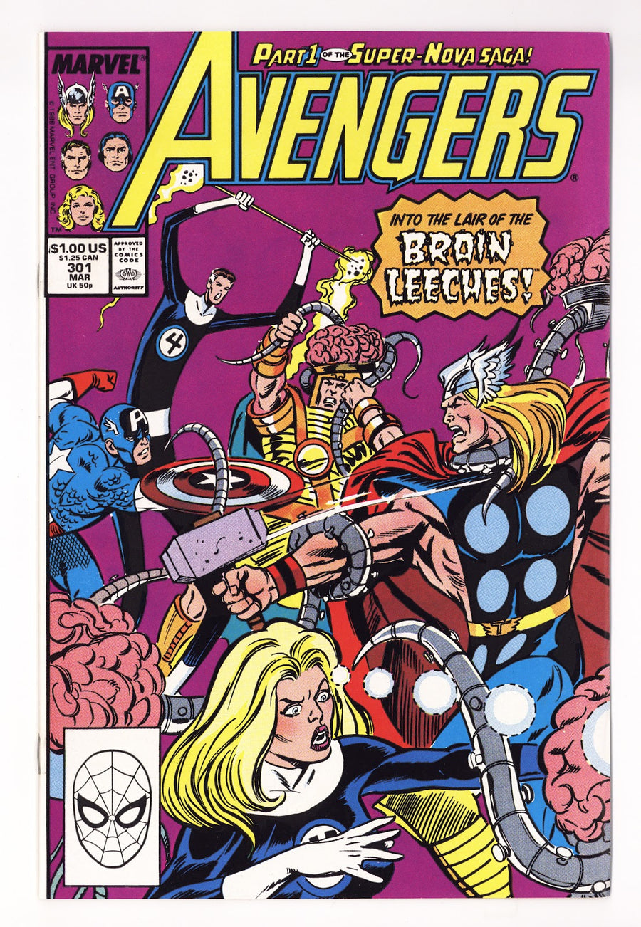 The Avengers Vol 1 301  High Grade   (1989)     
