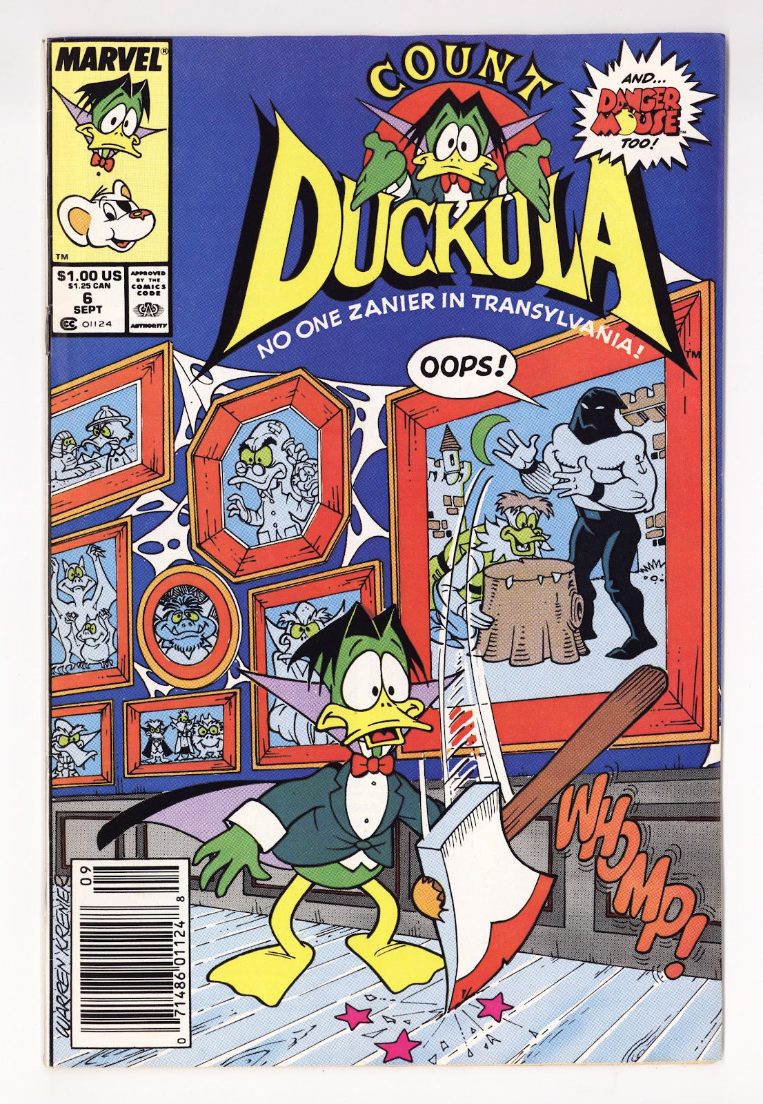 Count Duckula 6 Mid Grade (1989) Newsstand 