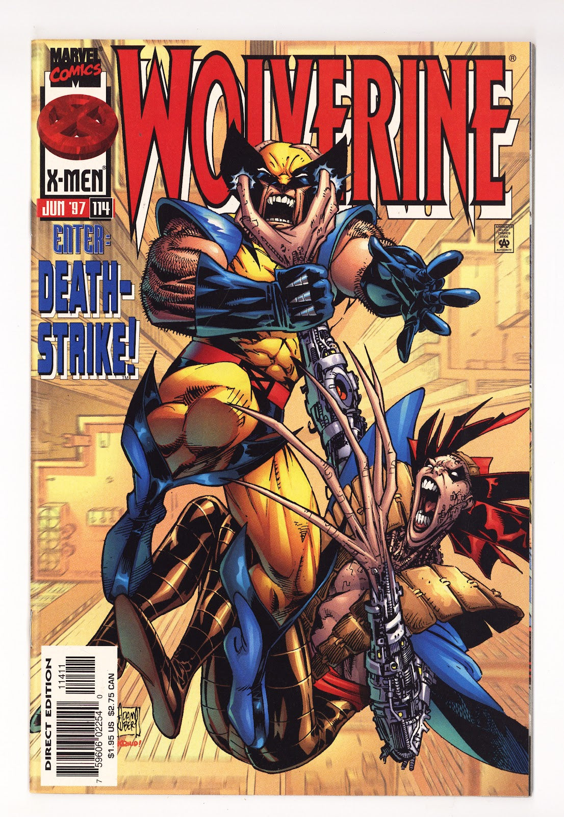 Wolverine Vol 2 114  High Grade   (1997) Orange  Variant  