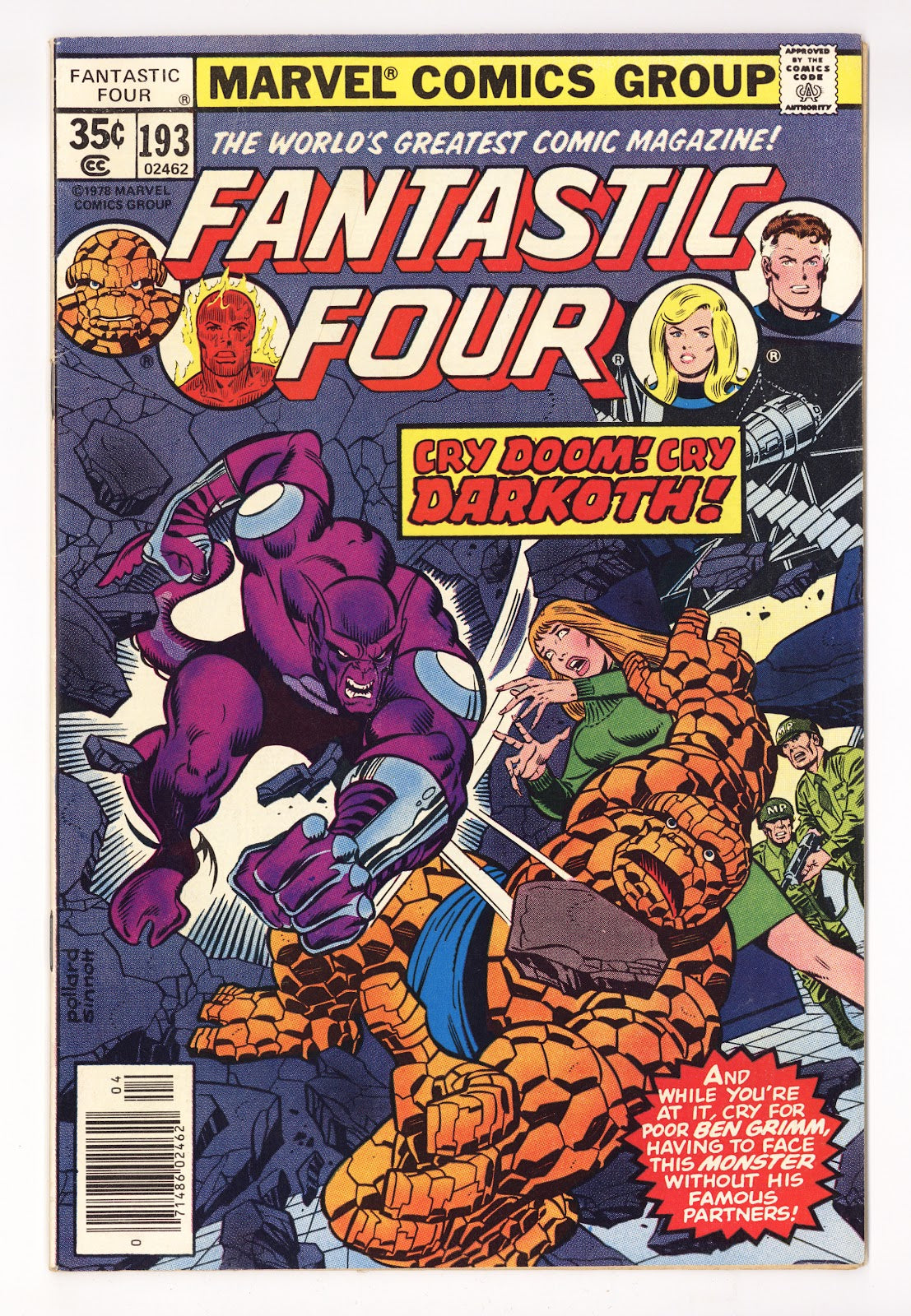 Fantastic Four Vol 1 193  Mid Grade   (1978)     
