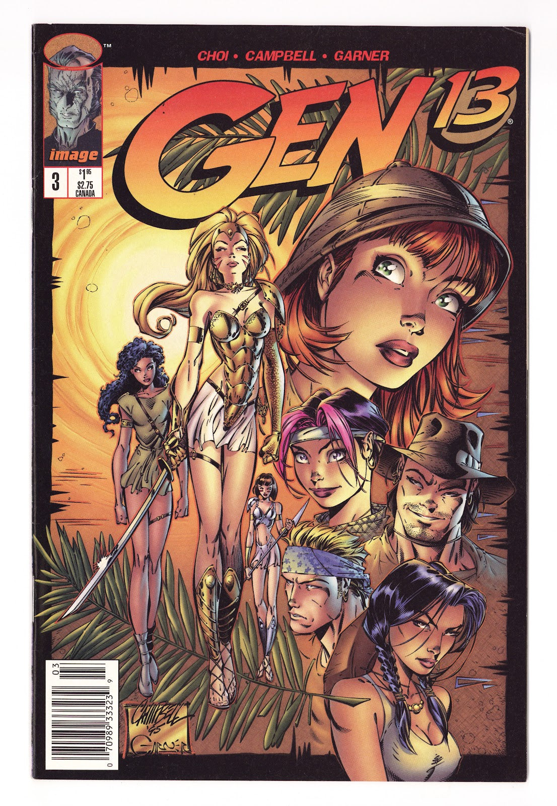 Gen 13 Vol 2 3  Mid Grade   (1995)   Newsstand  