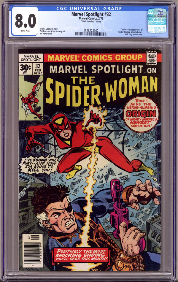 Marvel Spotlight Vol 1 32 CGC 8.0 (VF) Mark Jewellers  (1977)