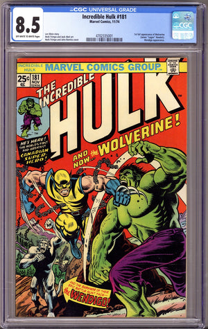 The Incredible Hulk Vol 1 181 CGC 8.5 (VF+) (1974)