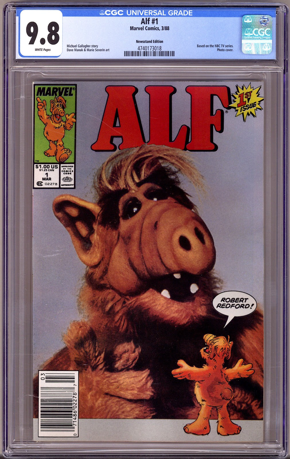 ALF 1 CGC 9.8 (NM/M) (1988) Newsstand 