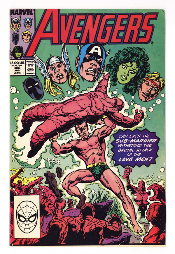 The Avengers Vol 1 306  High Grade   (1989)