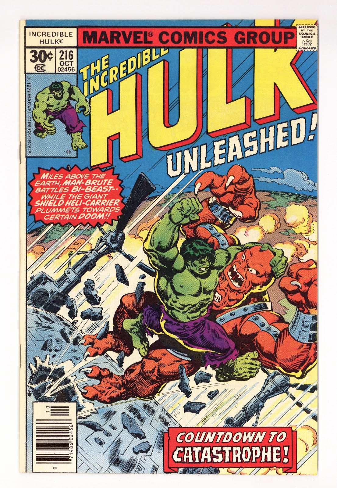 The Incredible Hulk Vol 1 216  Mid Grade   (1977)   30¢  