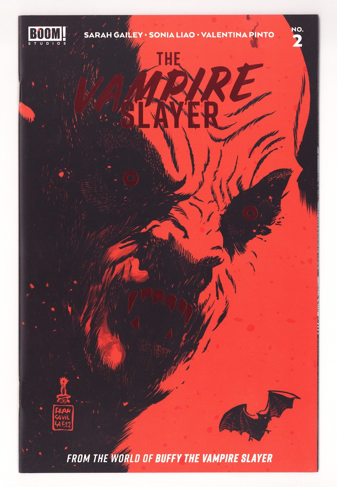 The Vampire Slayer 2 High Grade (2022) Francavilla Red Foil Variant 