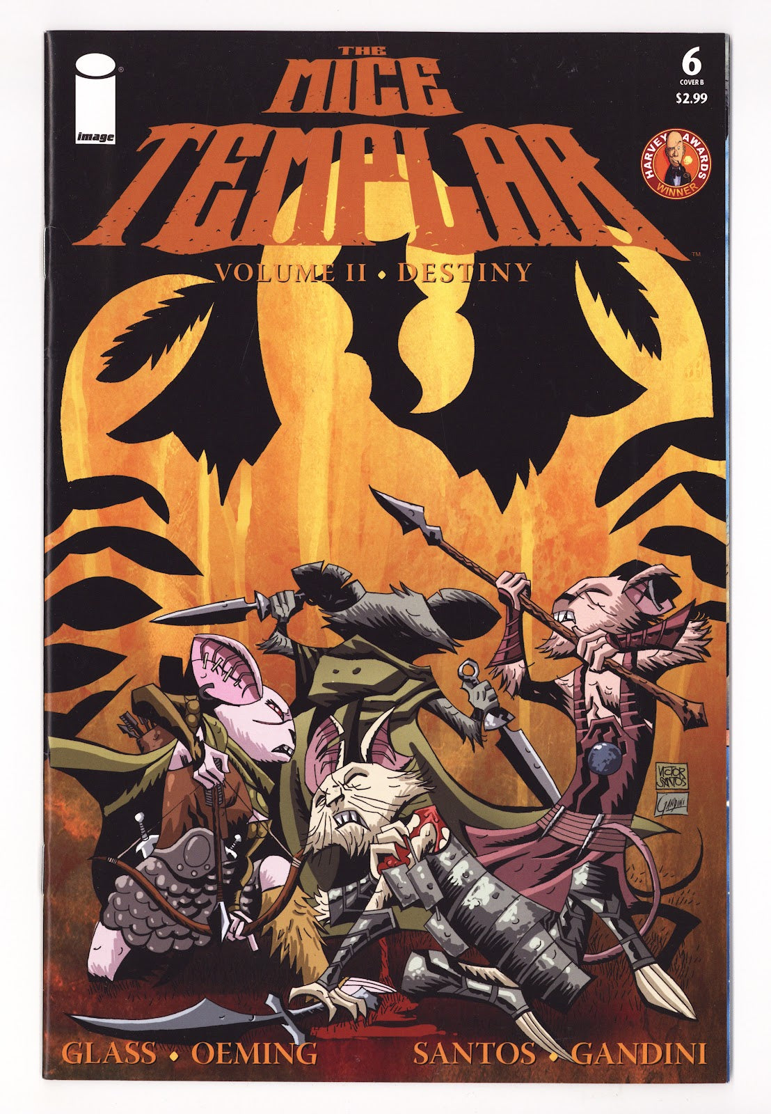 The Mice Templar Volume II: Destiny 6 Mid Grade (2010) Santos Variant 