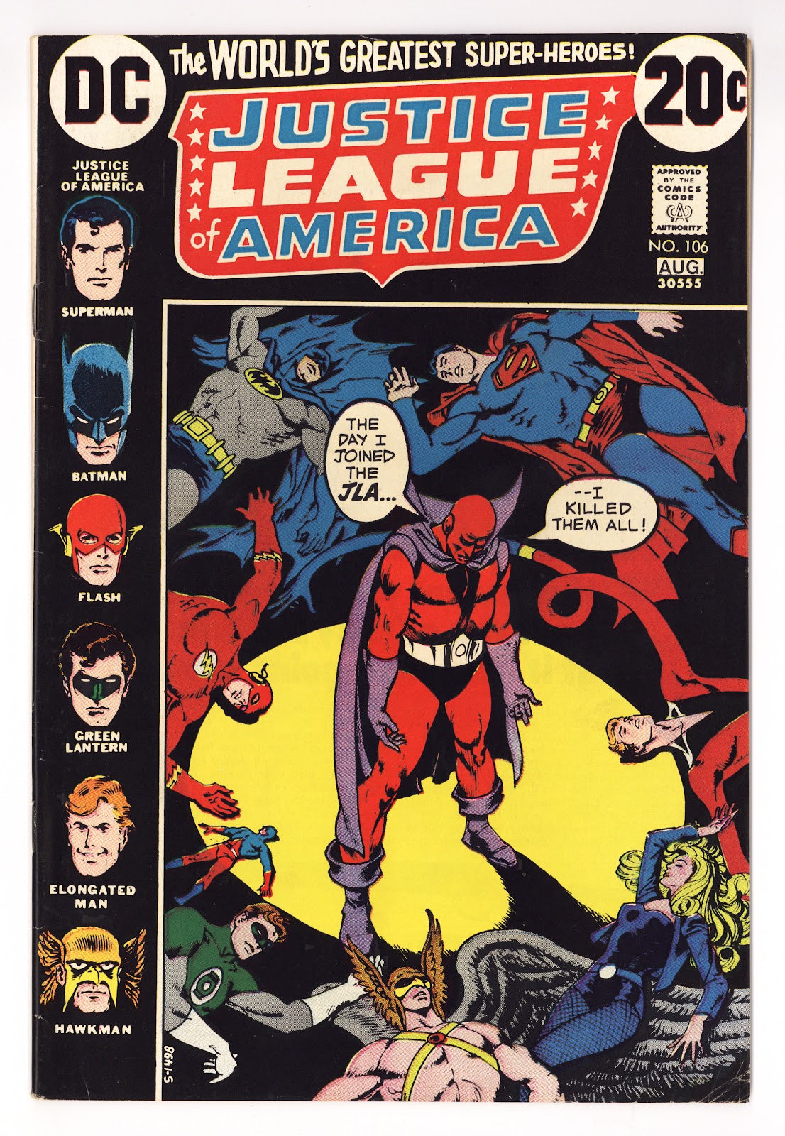Justice League of America Vol 1 106  FN (6.0)   (1973)     