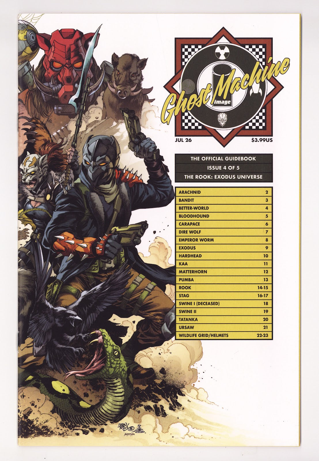 Ghost Machine The Official Guidebook 4 Reis Wraparound Homage Variant (2026)