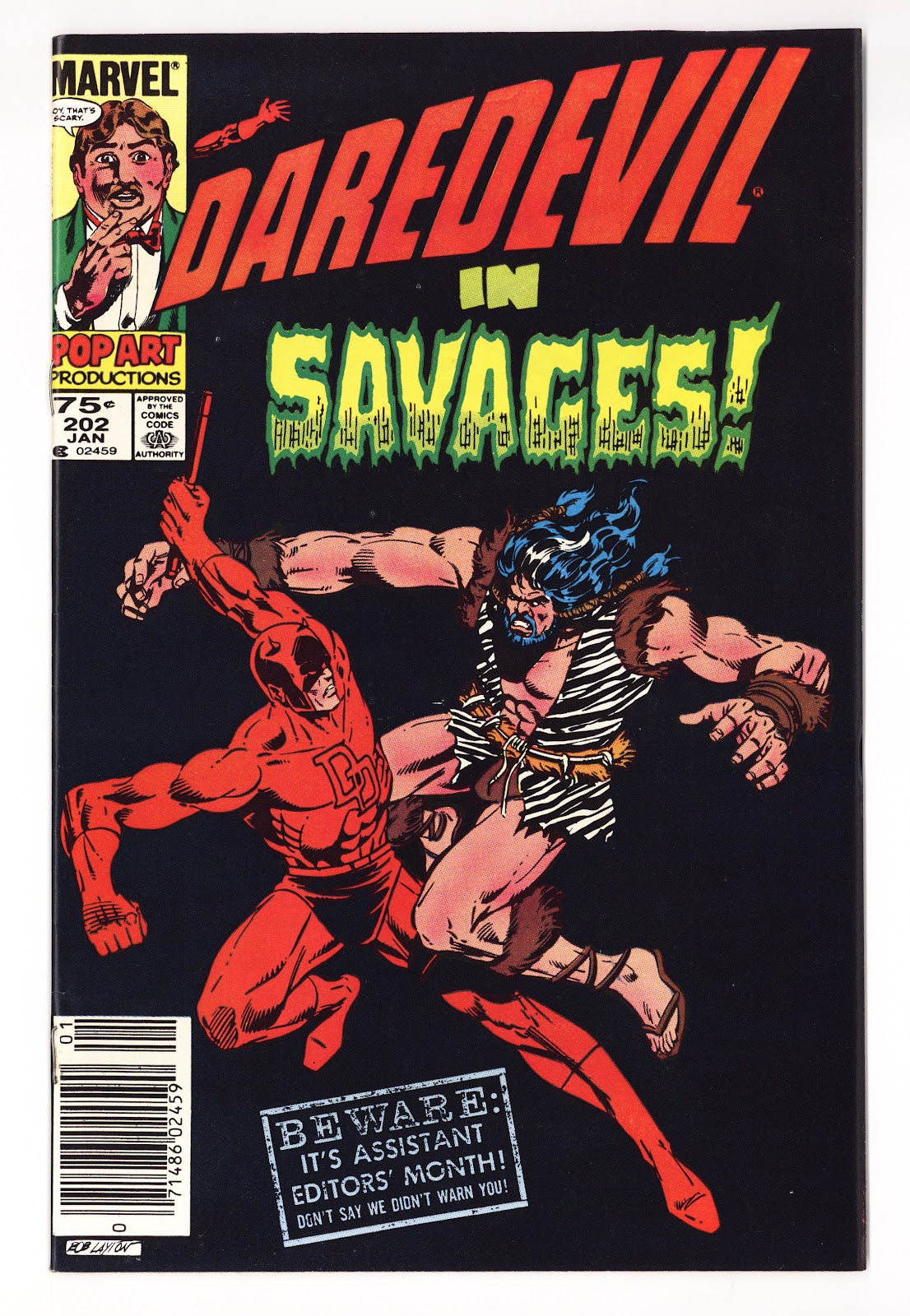 Daredevil Vol 1 202  VF/NM (9.0)   (1984)   Canadian Price Variant