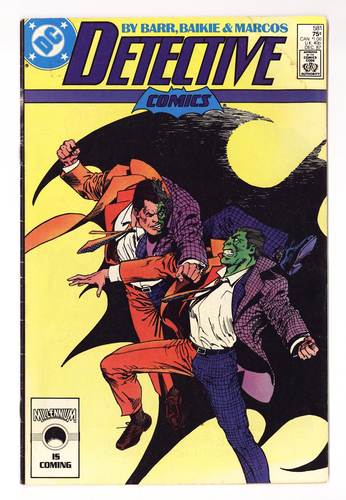Detective Comics Vol 1 581  Low Grade   (1987)     