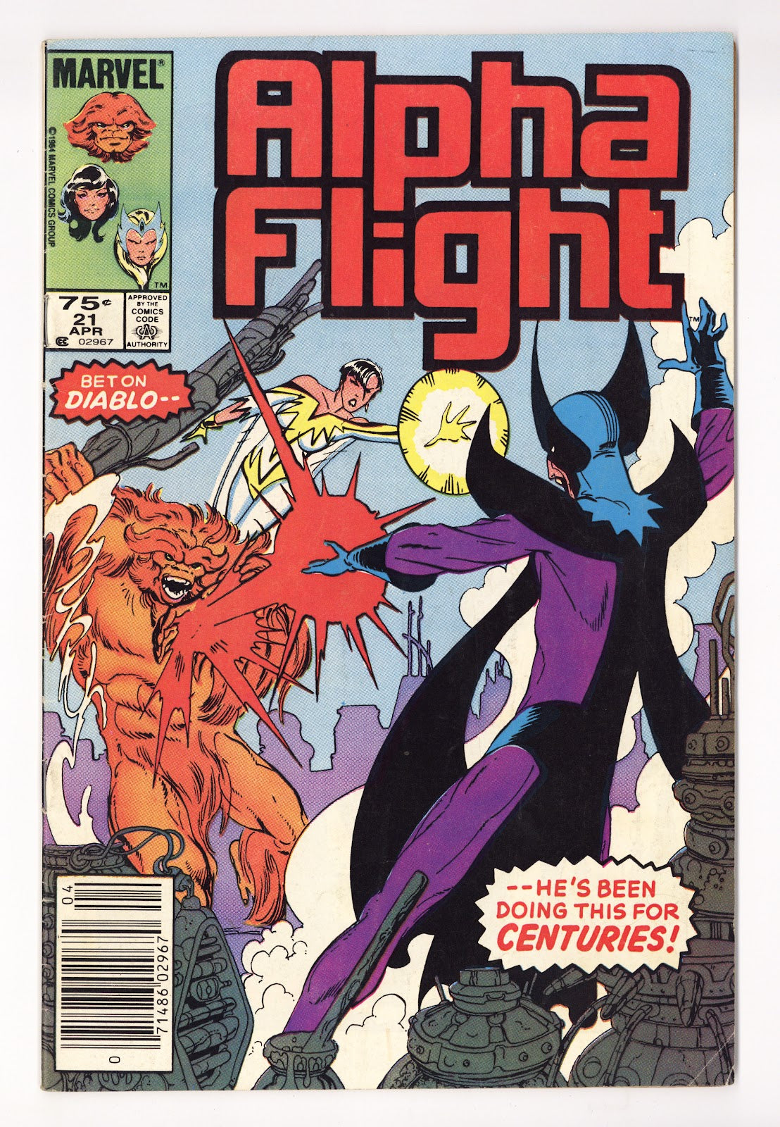 Alpha Flight Vol 1 21 Mid Grade (1985) Canadian Price Variant 