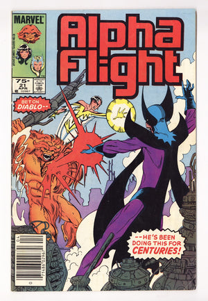 Alpha Flight Vol 1 21 Mid Grade (1985) Canadian Price Variant