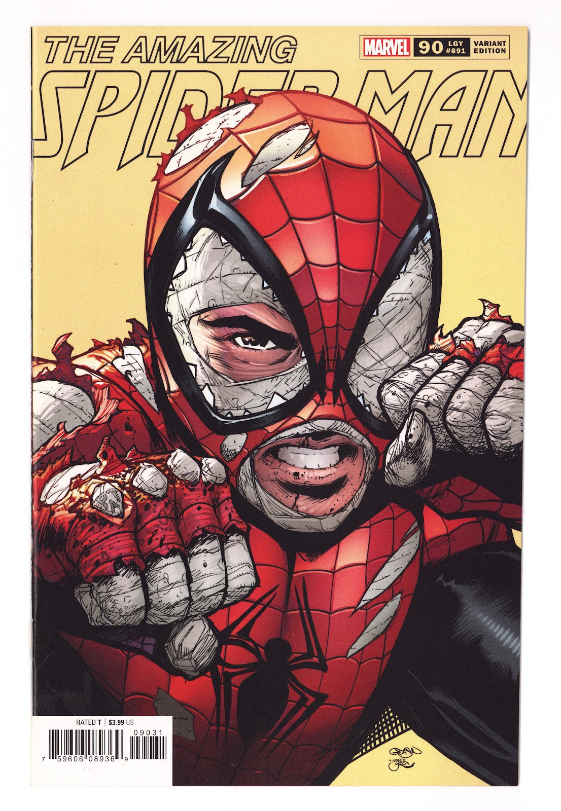 Amazing Spider-Man Vol 5 90 (891) NM- (9.2) (2022) Gleason Incentive Variant 