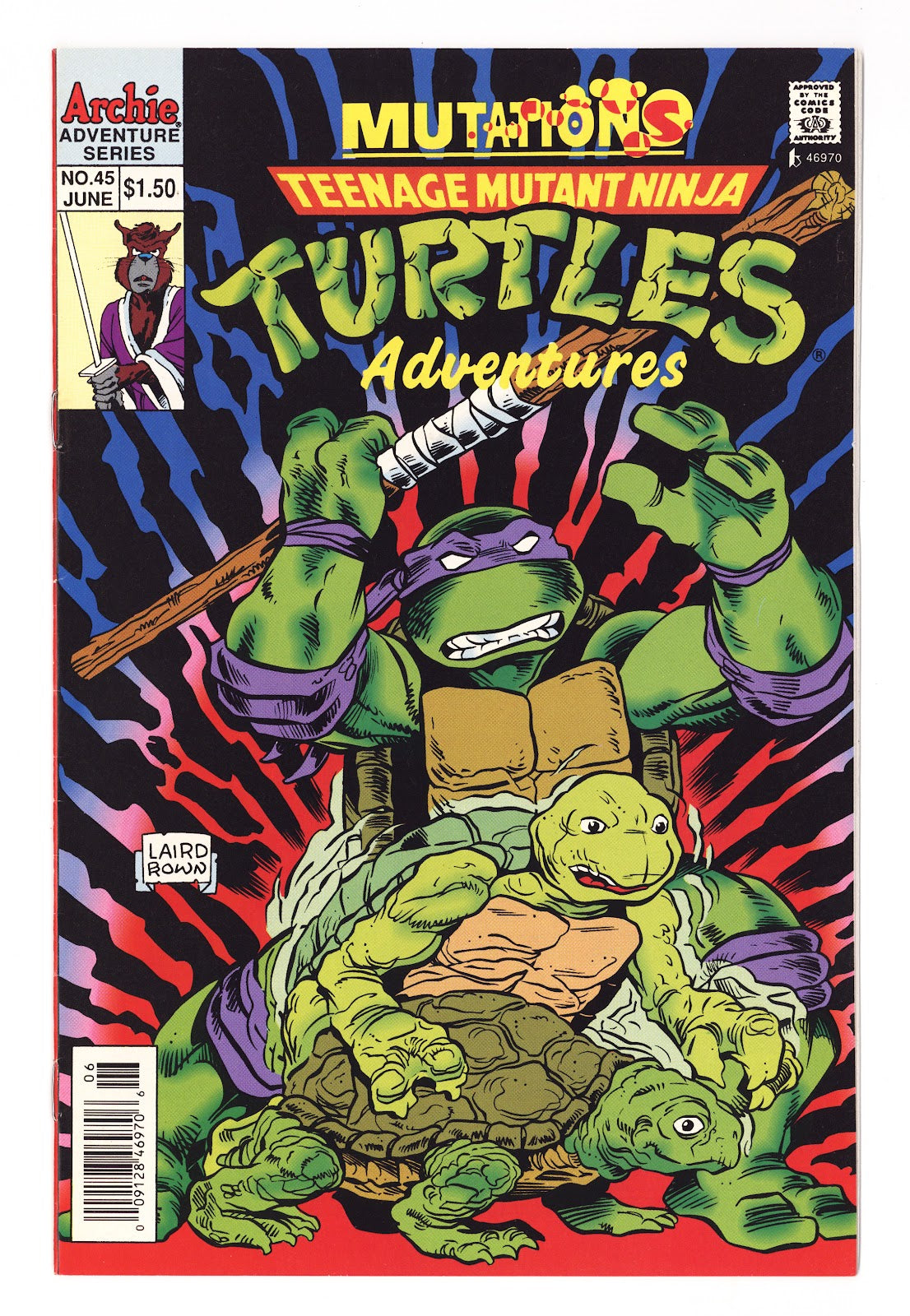 Teenage Mutant Ninja Turtles Adventures Vol 2 45  VF (8.0)   (1993)   Canadian  