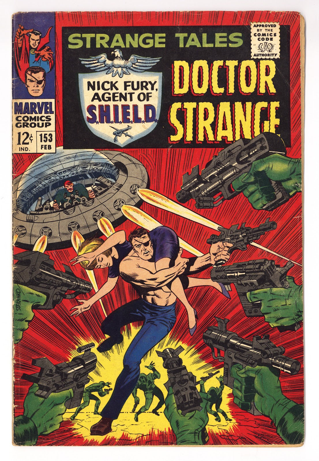 Strange Tales Vol 1 153 VG- (3.5) (1967) 