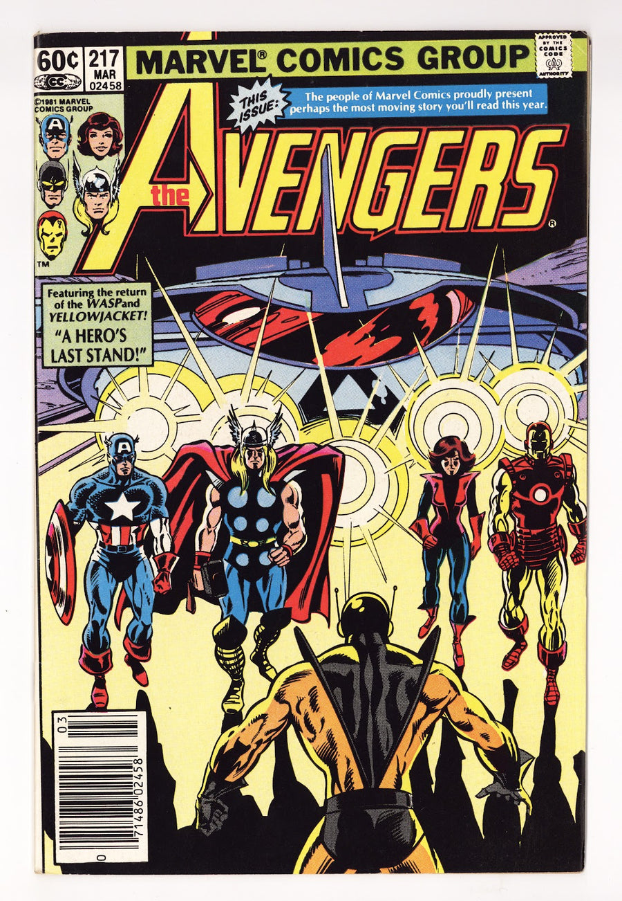 The Avengers Vol 1 217  Mid Grade   (1982)   Newsstand  