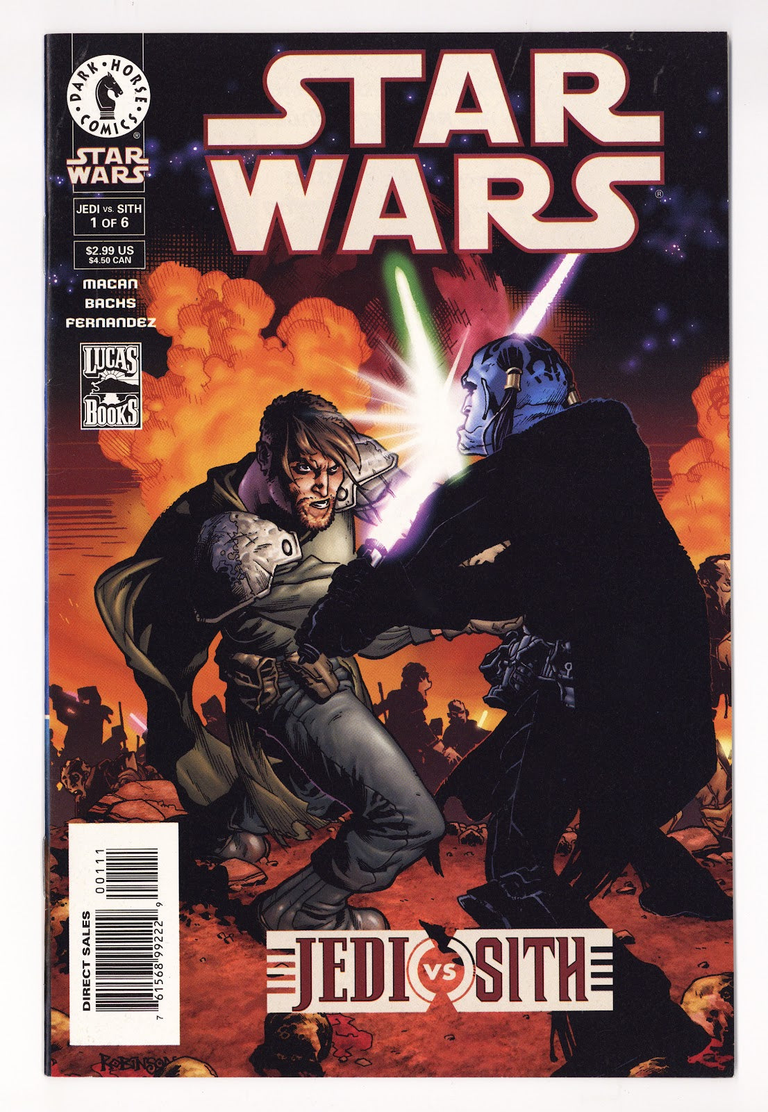 Star Wars: Jedi vs. Sith Vol 1 1  VF- (7.5)   (2001)     
