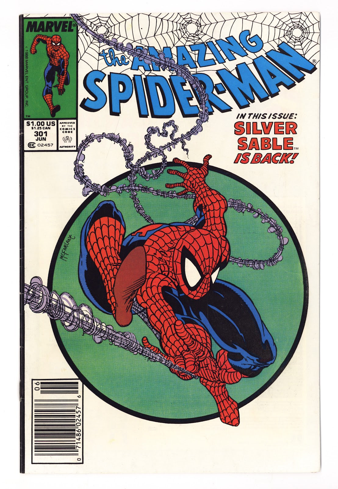 The Amazing Spider-Man Vol 1 301 FN (6.0) (1988) Newsstand 