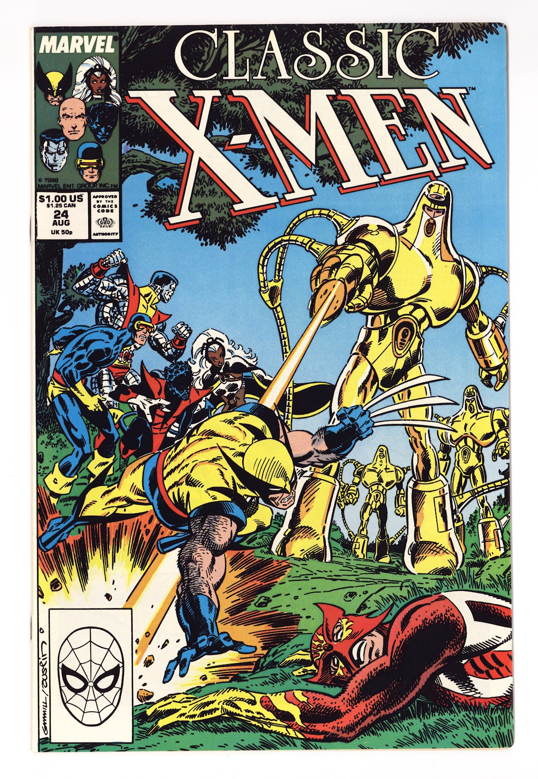 Classic X-Men 24 High Grade (1988) Direct 