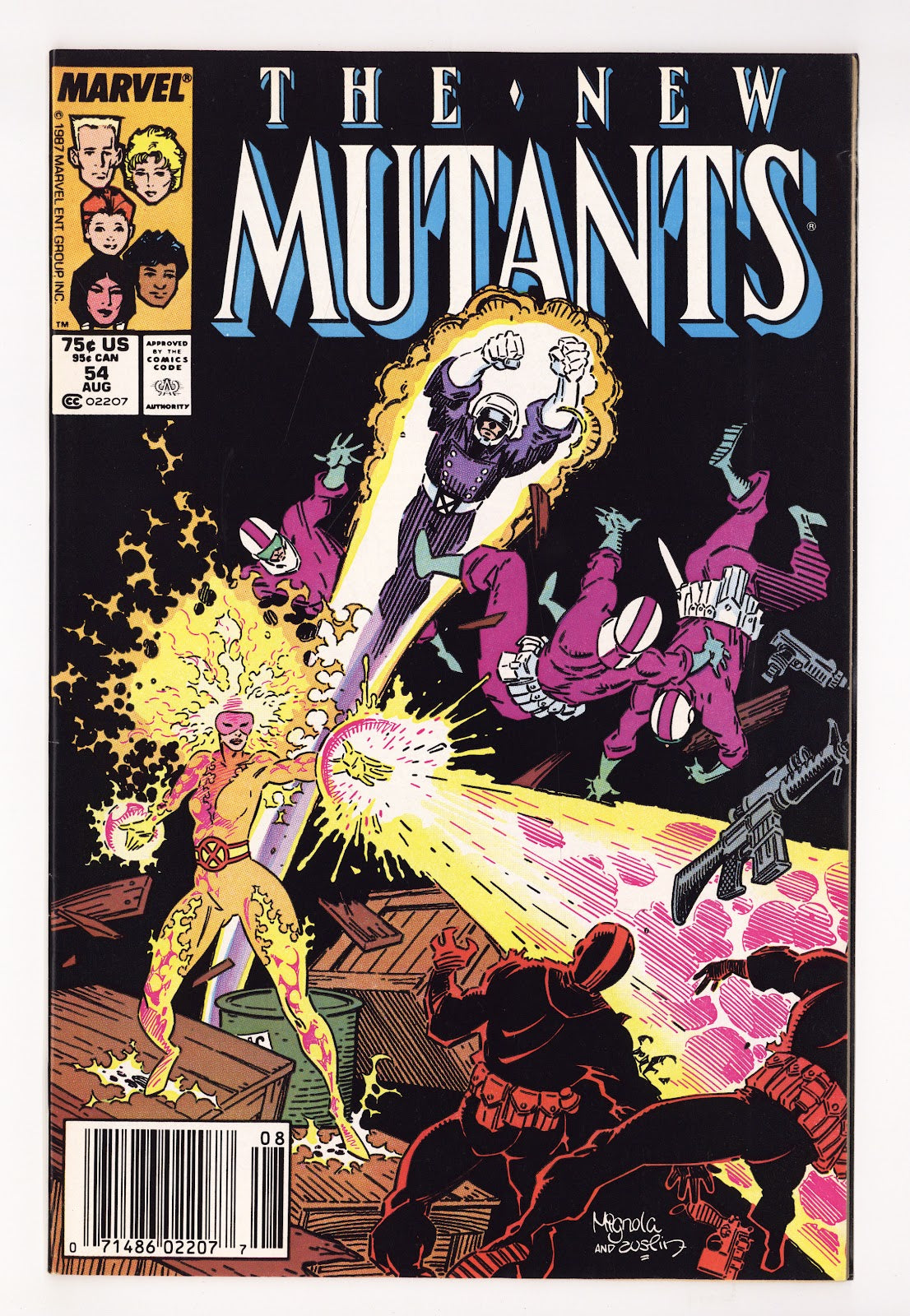 The New Mutants Vol 1 54 High Grade (1987) Newsstand 