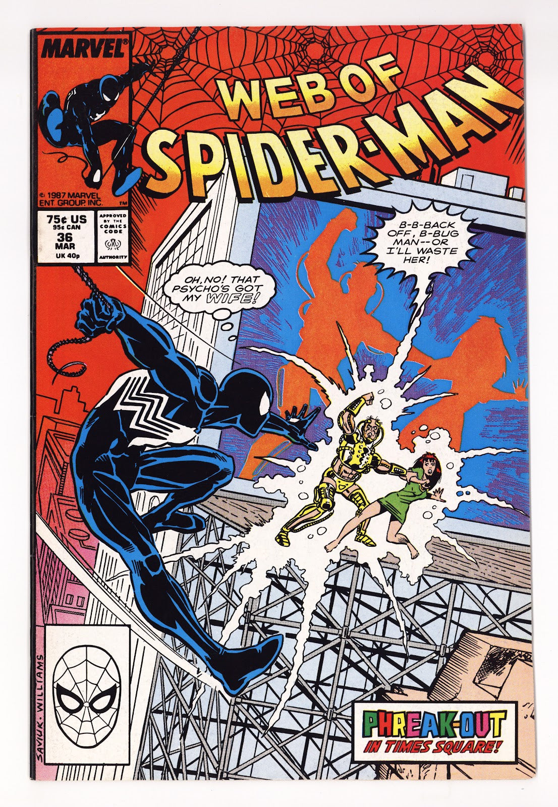 Web of Spider-Man Vol 1 36 VF (8.0) (1988) 