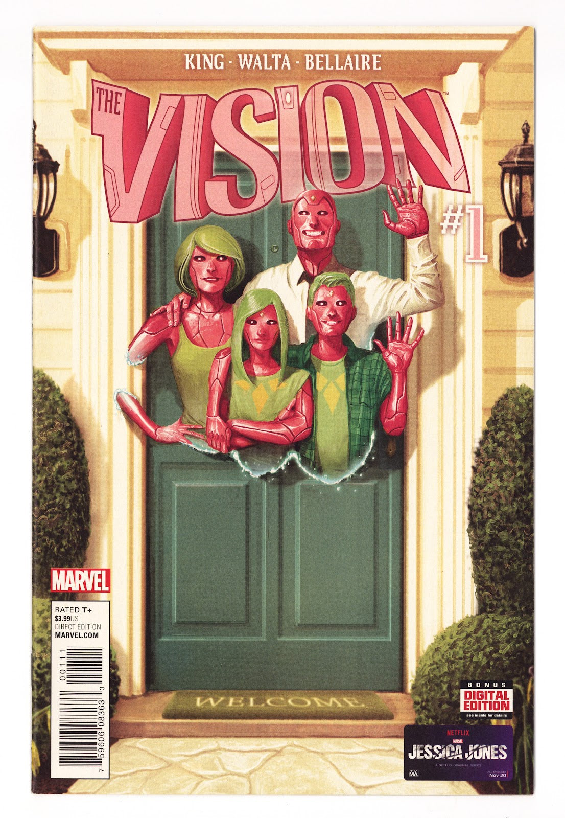Vision Vol 3 1  VF/NM (9.0)   (2016)   Mike Del Mundo  