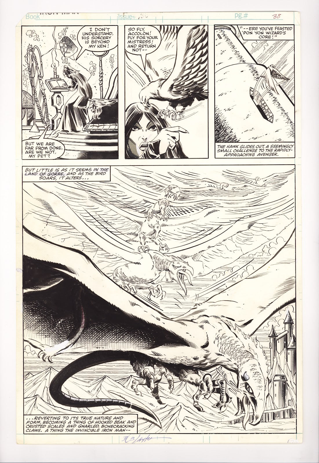Iron Man Vol 1 150 Pg. 38 Original Art by Bob Layton (1981) 