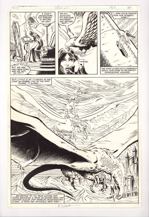 Iron Man Vol 1 150 Pg. 38 Original Art by Bob Layton (1981)