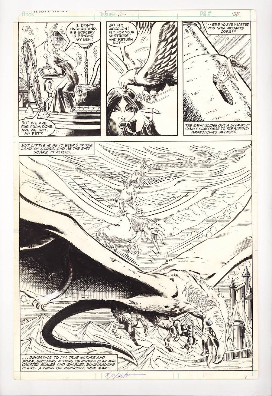Iron Man Vol 1 150 Pg. 38 Original Art by Bob Layton (1981) 
