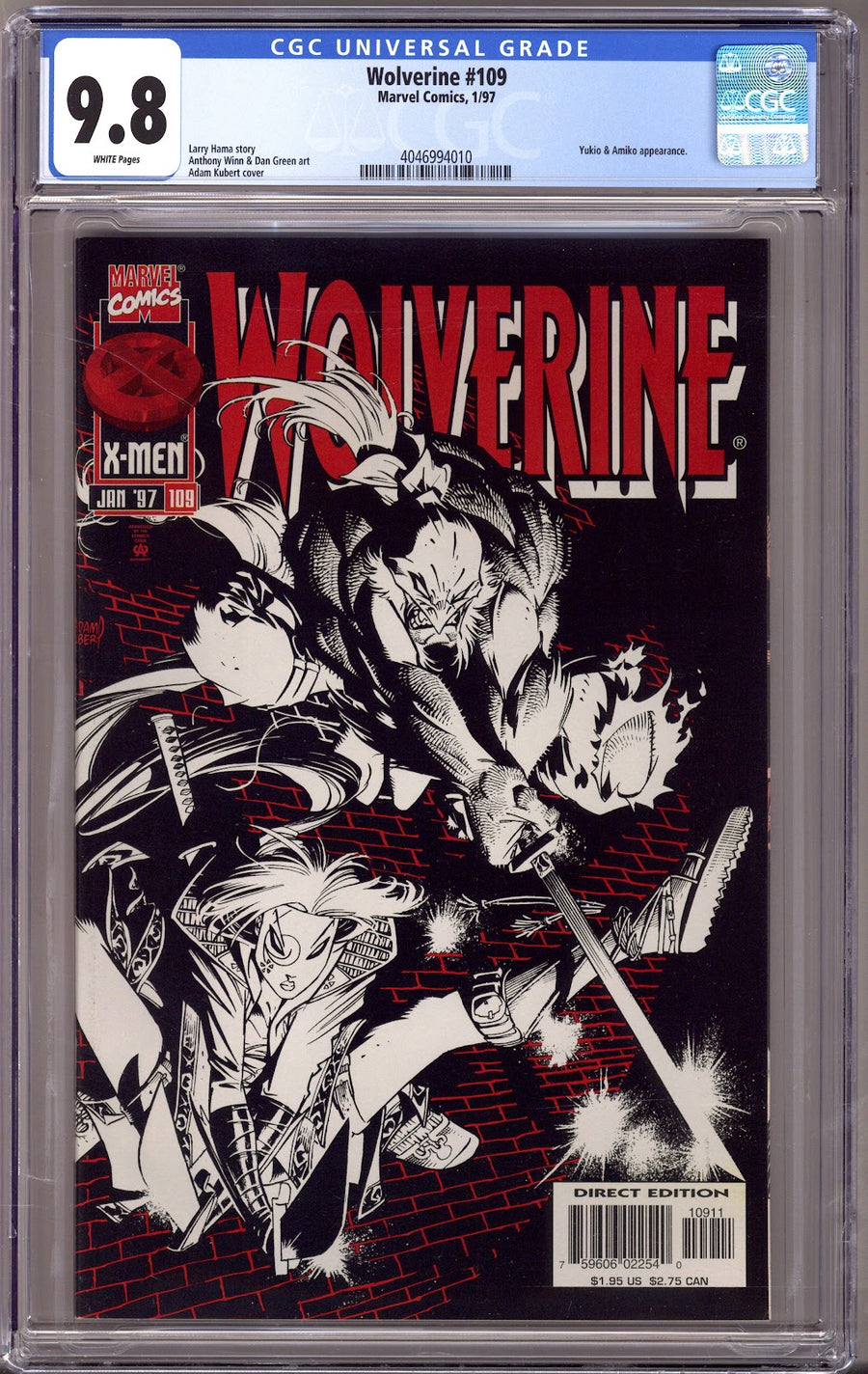Wolverine Vol 2 109 CGC 9.8 (NM/M) (1997) 