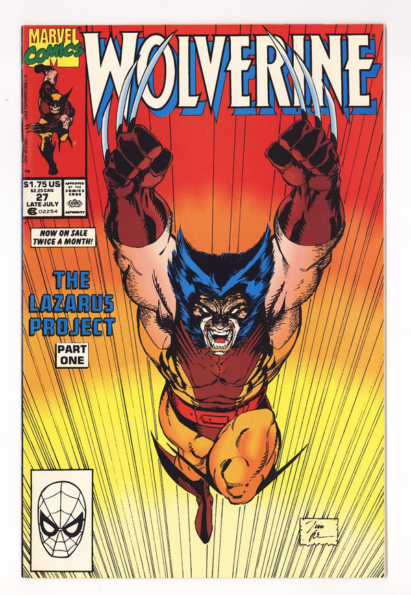 Wolverine Vol 2 27  FN/VF (7.0)   (1990)