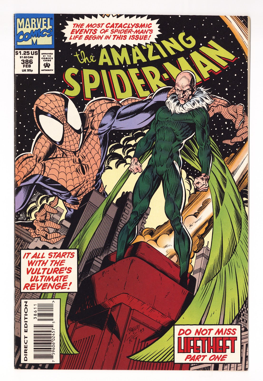 The Amazing Spider-Man Vol 1 386 High Grade (1994)  