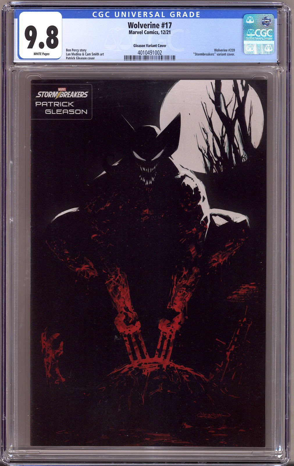 Wolverine Vol 7 17 (359) CGC 9.8 (NM/M) (2021) Gleason Variant 