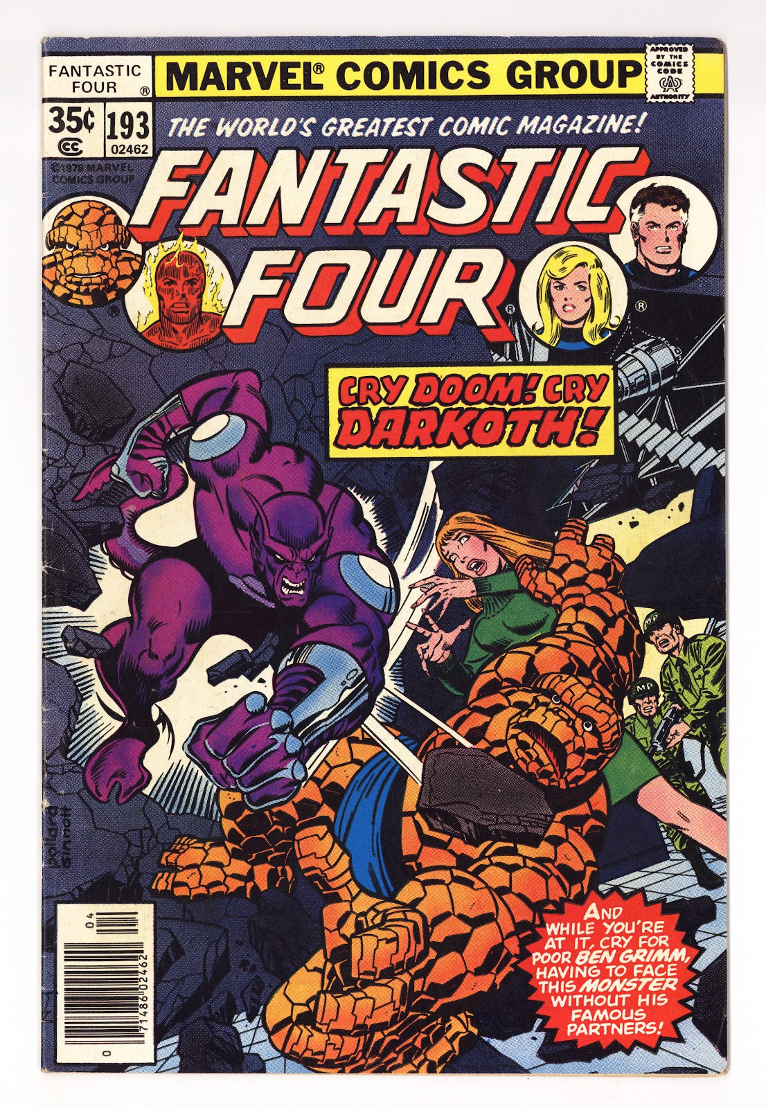 Fantastic Four Vol 1 193 Low Grade (1978) 