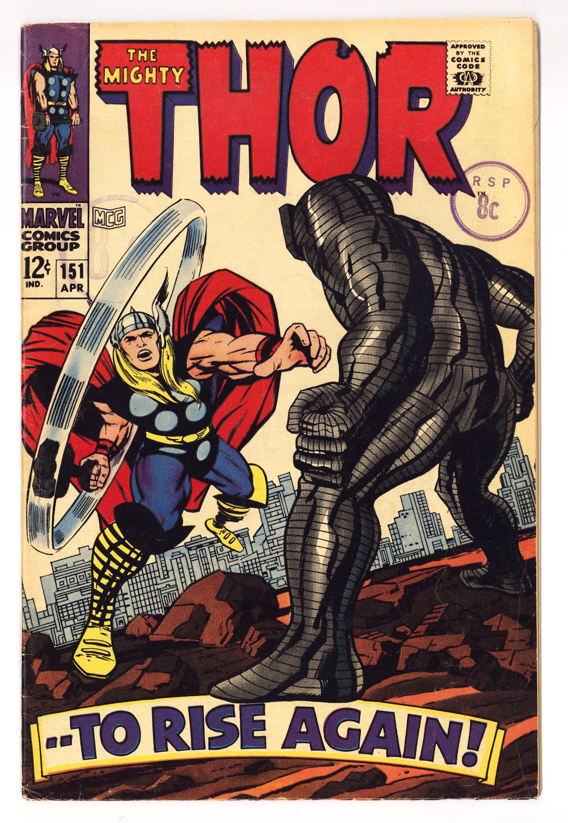 Thor Vol 1 151  VG+ (4.5)   (1968)