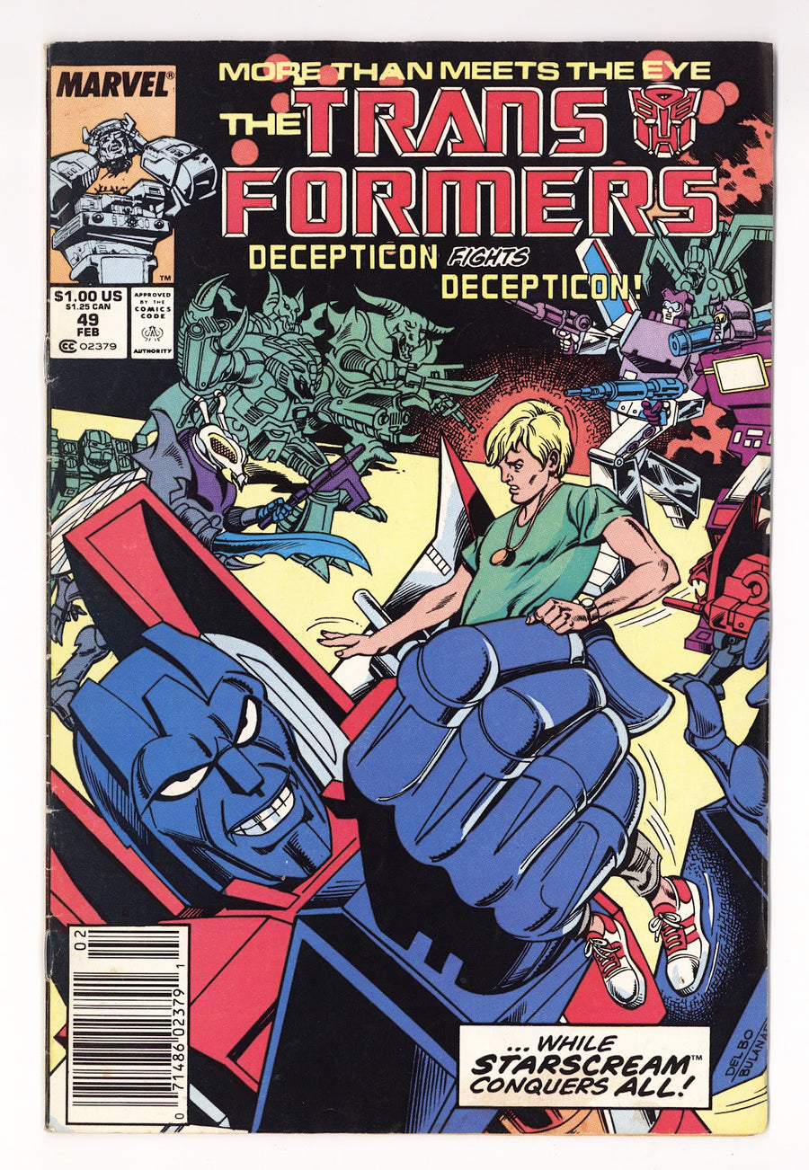 The Transformers Vol 1 49  Low Grade   (1988)   Newsstand  