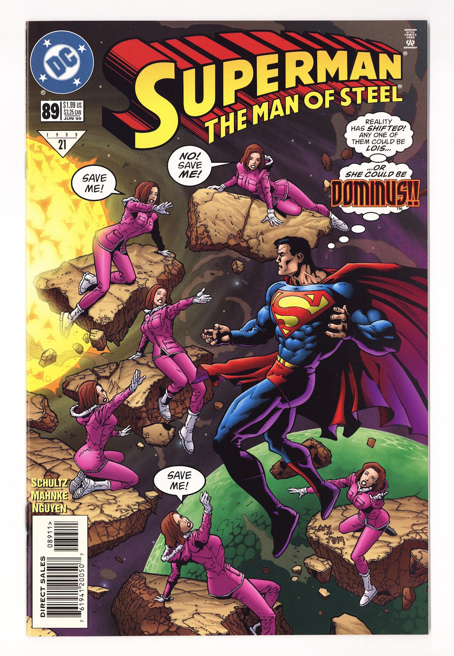 Superman: The Man of Steel   89  High Grade   (1999) Sales     