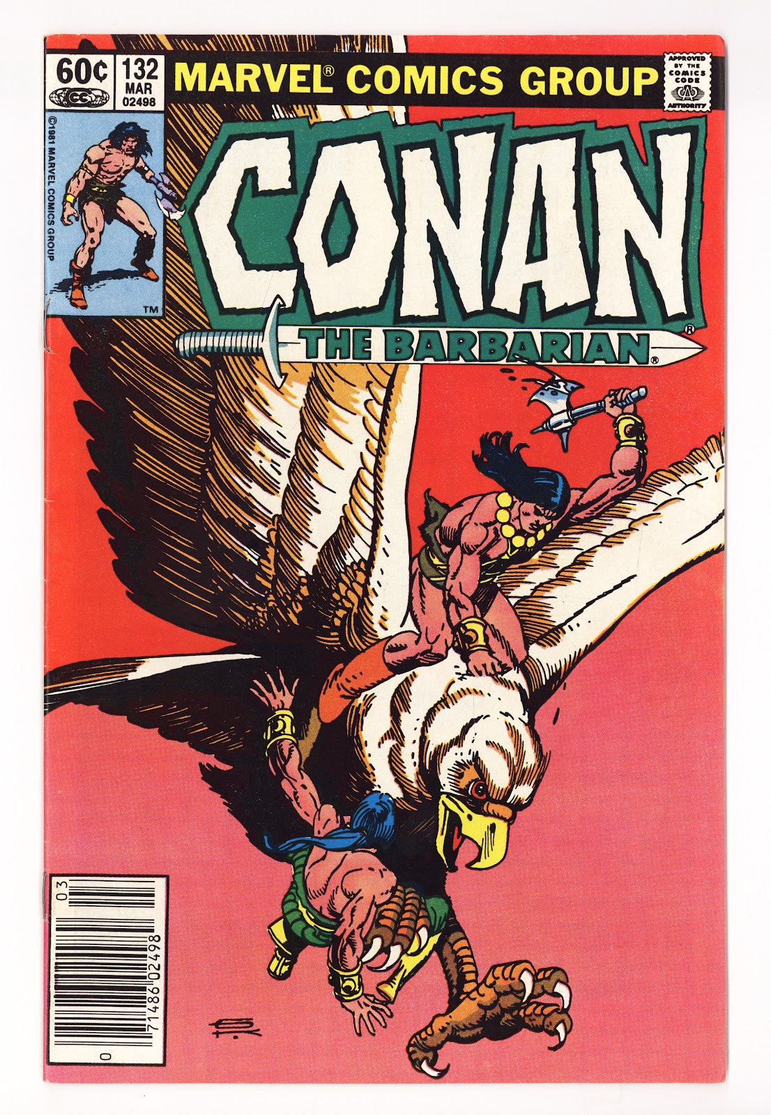 Conan the Barbarian Vol 1 132  Mid Grade   (1982)   Newsstand  