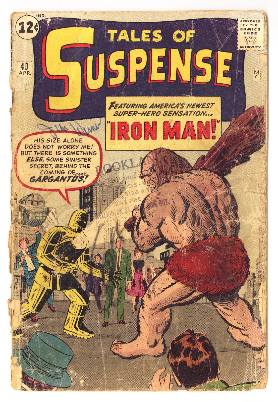 Tales of Suspense Vol 1 40 PR (0.5) Centerfold Missing (1963) 