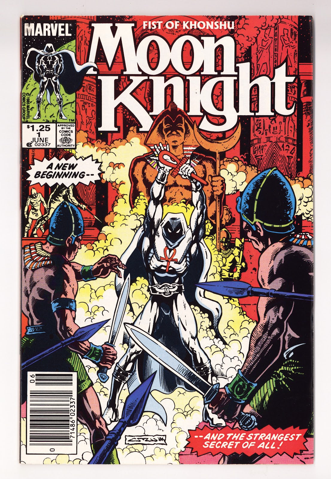 Moon Knight Vol 2 1 High Grade (1985) Newsstand 