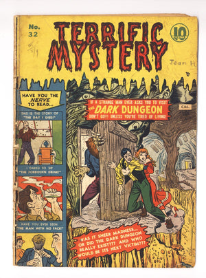 Terrific Mystery 32 GD+ (2.5) 2 Wraps Missing (1951) Canadian Edition