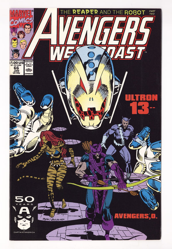 Avengers West Coast Vol 2 66 High Grade (1991) Direct