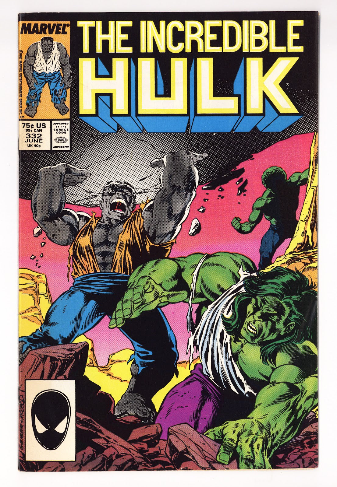 The Incredible Hulk Vol 1 332  Low Grade   (1987)     