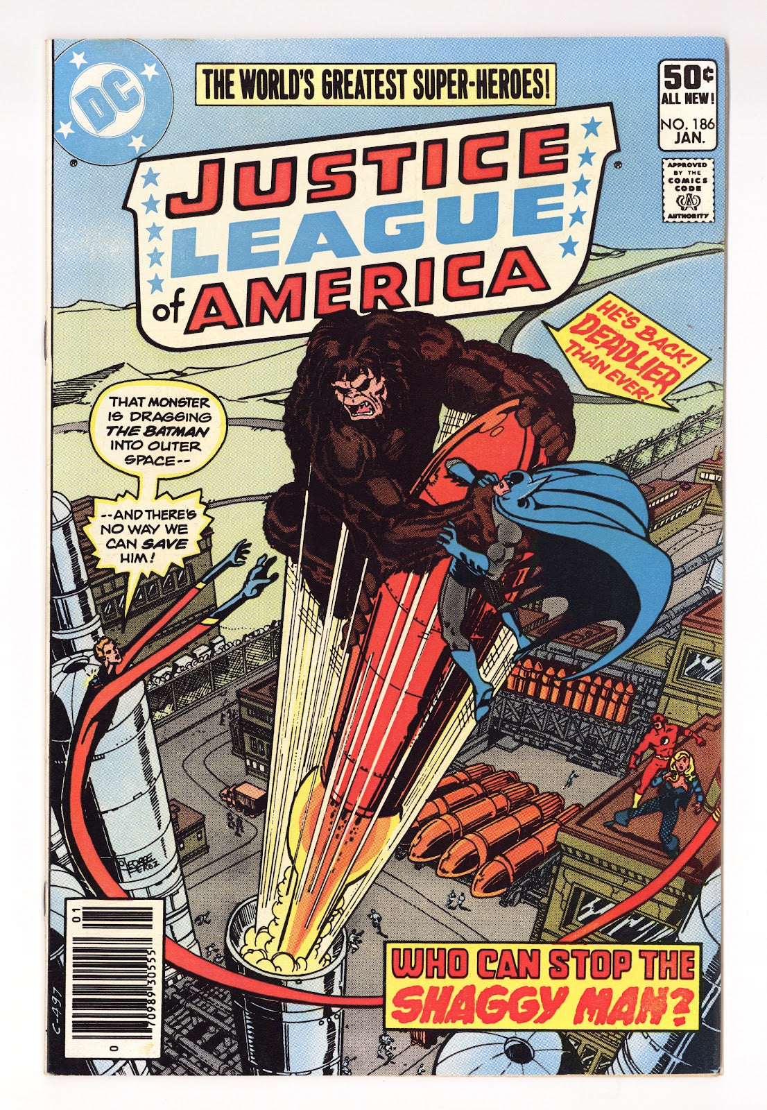 Justice League of America Vol 1 186 High Grade (1981) Newsstand 