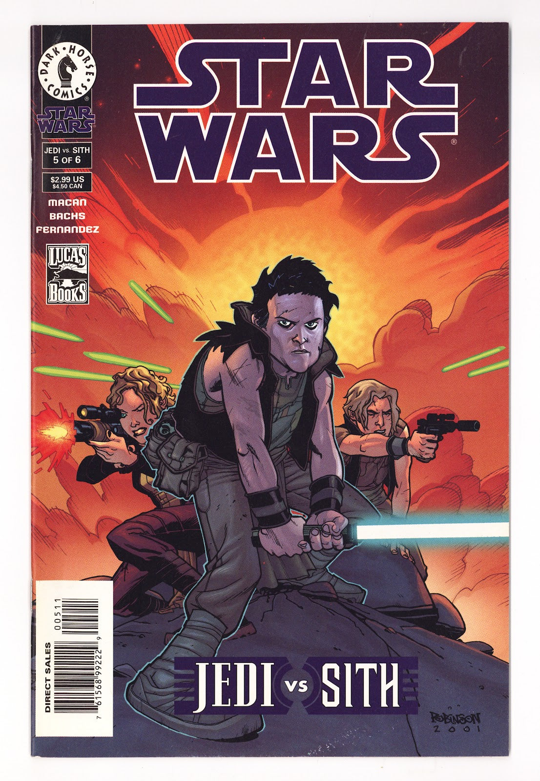 Star Wars: Jedi vs. Sith Vol 1 5  Mid Grade   (2001)     